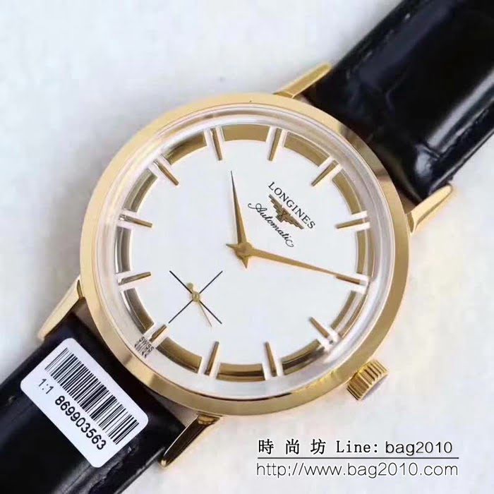 LONGINES浪琴 復古系列 鍋蓋玻璃高端男士腕表 WSS0161